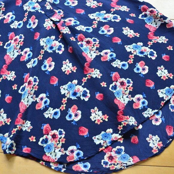 Amour Vert for Stitch Fix Floral Silk Blouse S - Picture 4 of 10